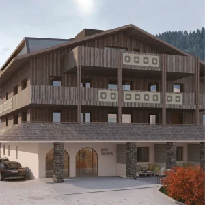 Vorderansicht Aparthotel Saladina