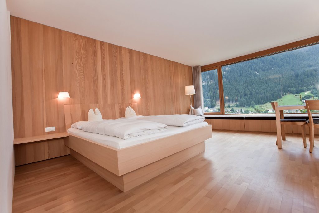 Bonawinkel Suites Bett mit Panoramaaussicht