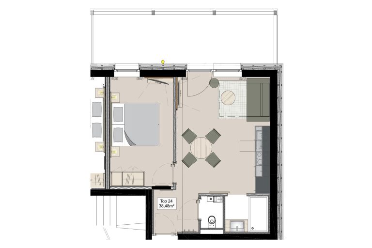Grundriss Apartment Top 24