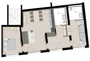 Grundriss Apartment Top D2